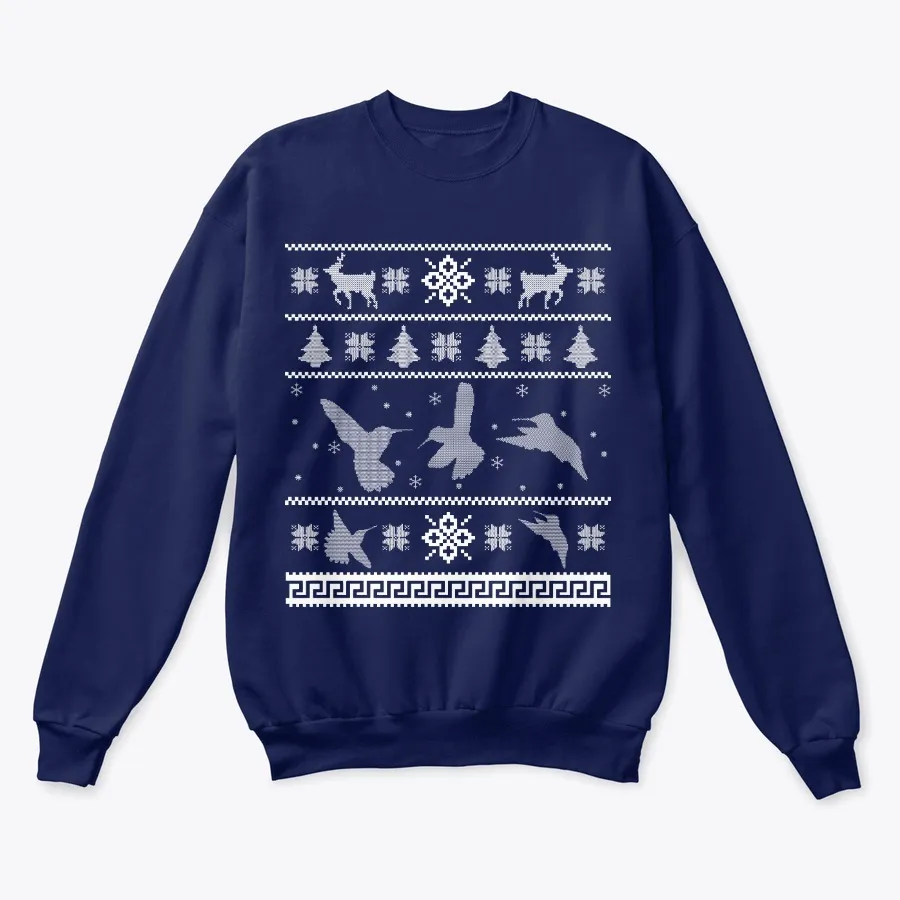 Hummingbird Ugly Christmas Sweaters