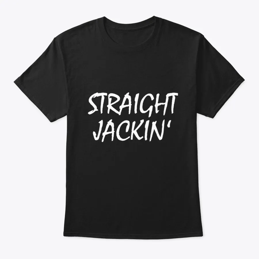 "Straight Jackin Black - Names t-shirt"