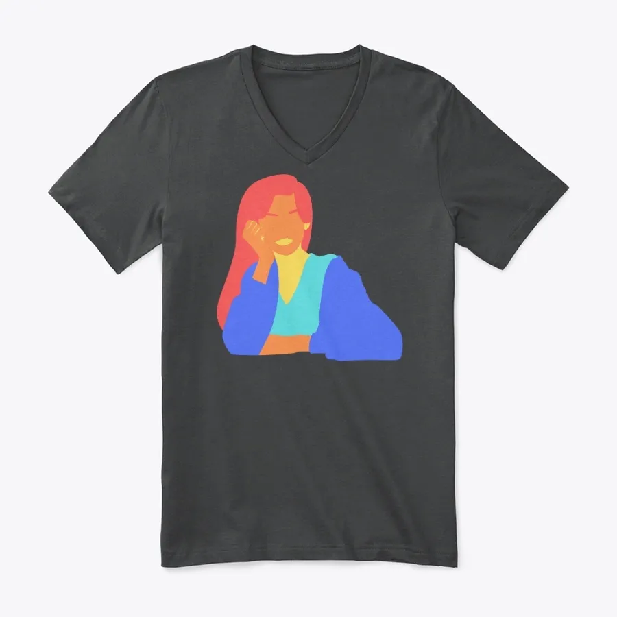 Colorful Womans Silhouette