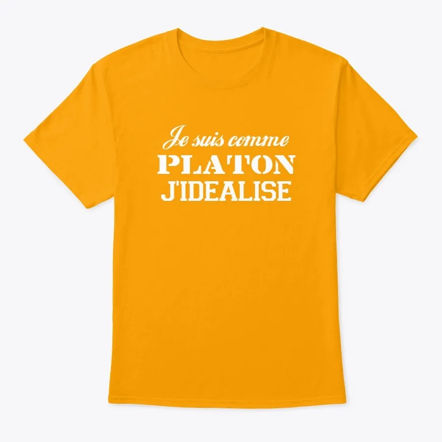 Je Suis Comme Platon Couleur