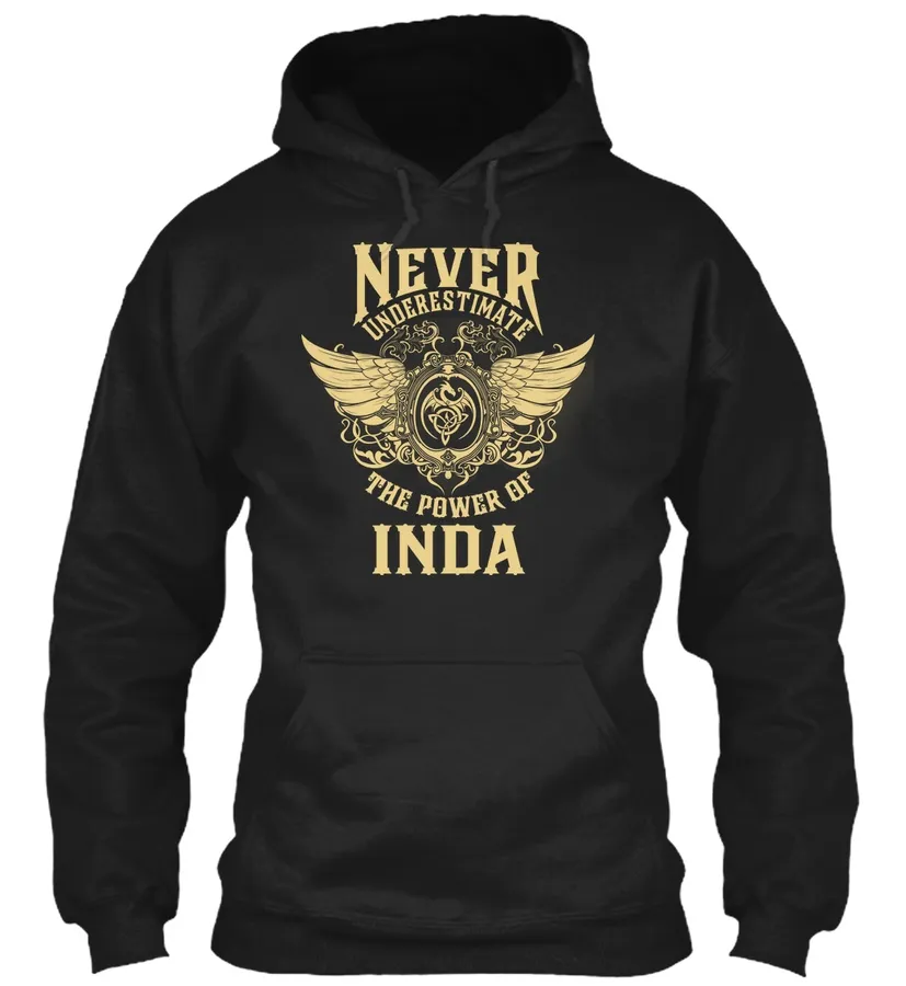 "Inda Name - Never Underestimate Inda - Names t-shirt"