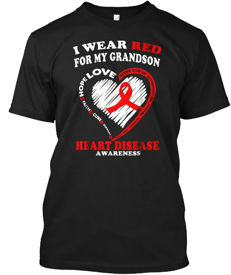 I Wear Red For My Grandson