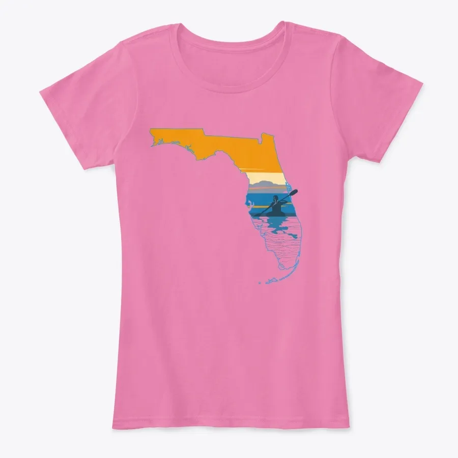 "Florida Women Kayaking Kayak Lover Gift - Names t-shirt"