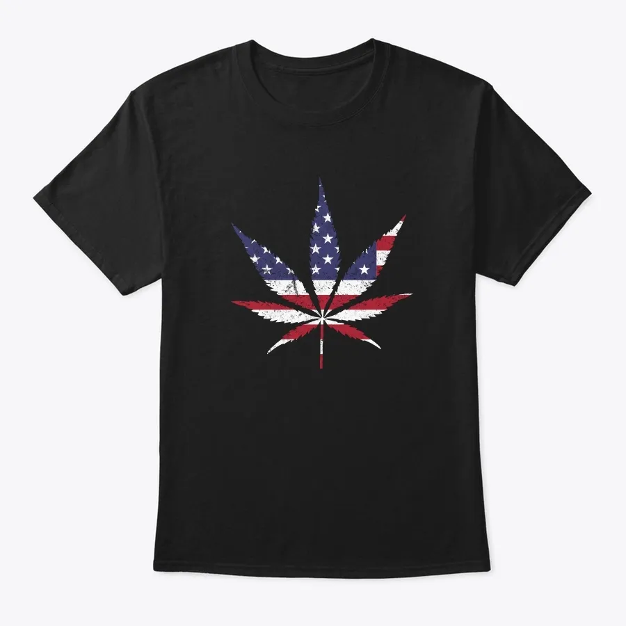American Flag Weed Smoking Marijuana