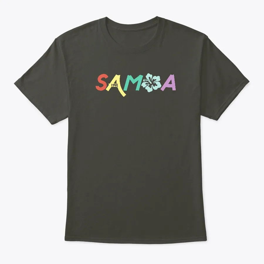 Samoa Love Rainbow Letters