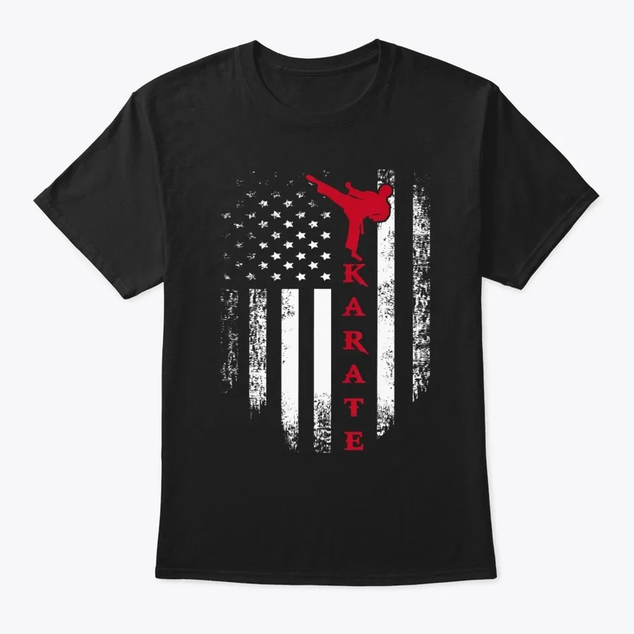 Vintage Usa Red White Karate American