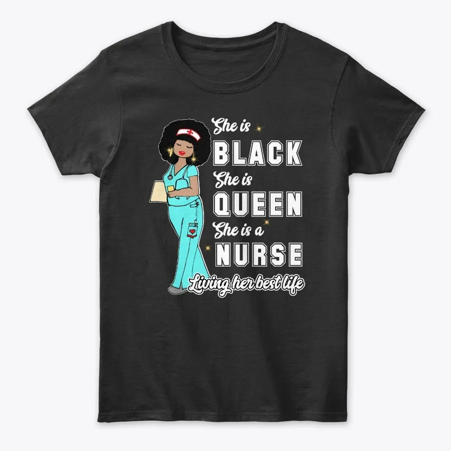 African American Black Nurse Shirt - Names t-shirt