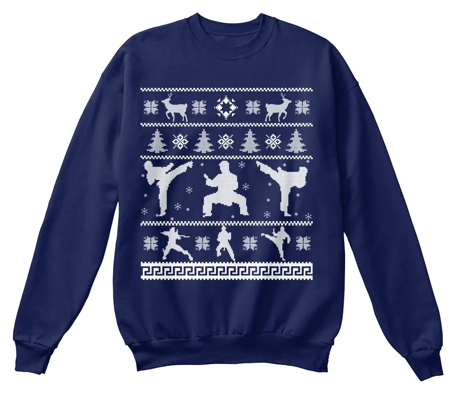 Karate Ugly Christmas Sweater