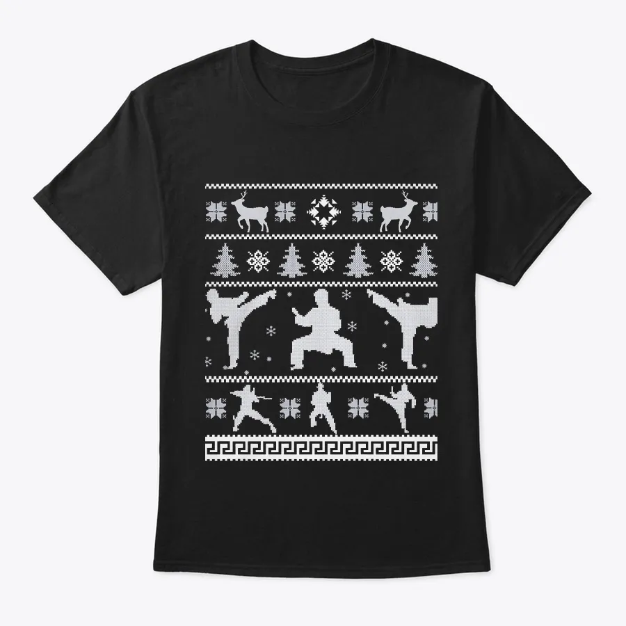 Karate Ugly Christmas Sweater