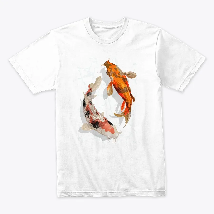Butterfly Koi Dragon Carp Print Tee