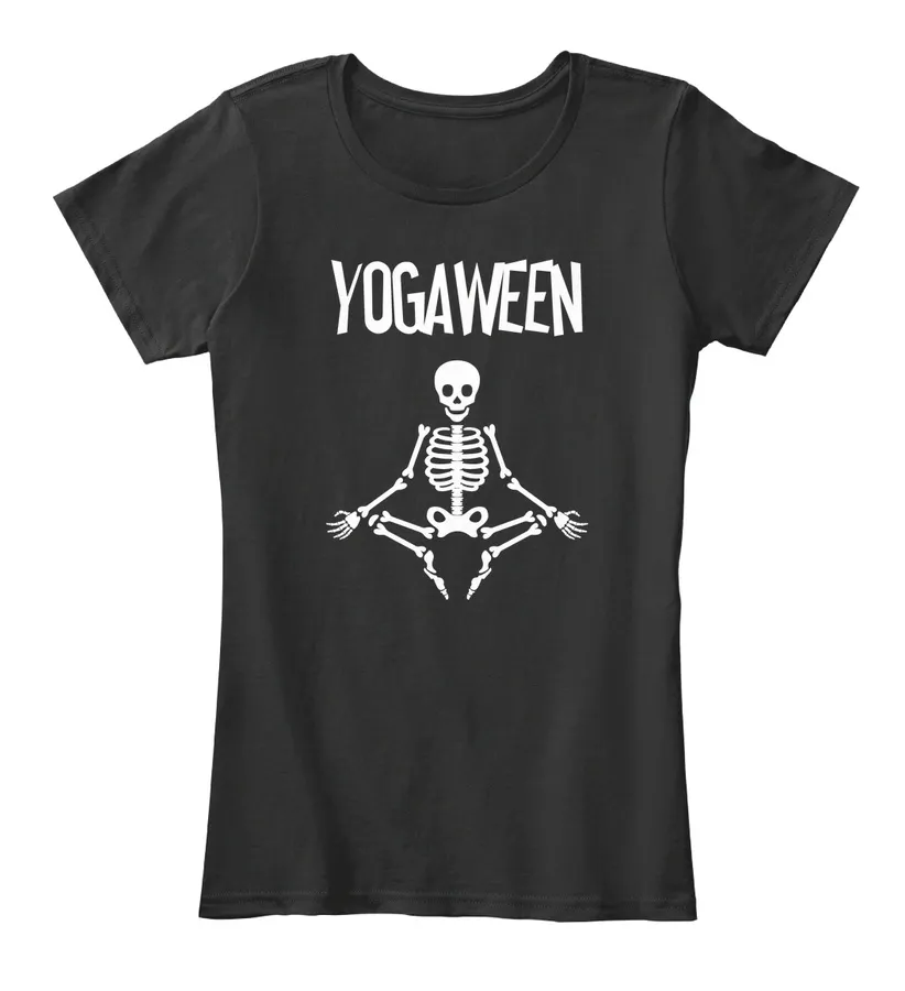 Funny Halloween Yoga Skeleton Pose