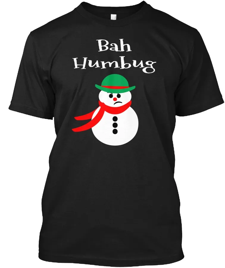 Bah Humbug Grumpy Christmas Snowman