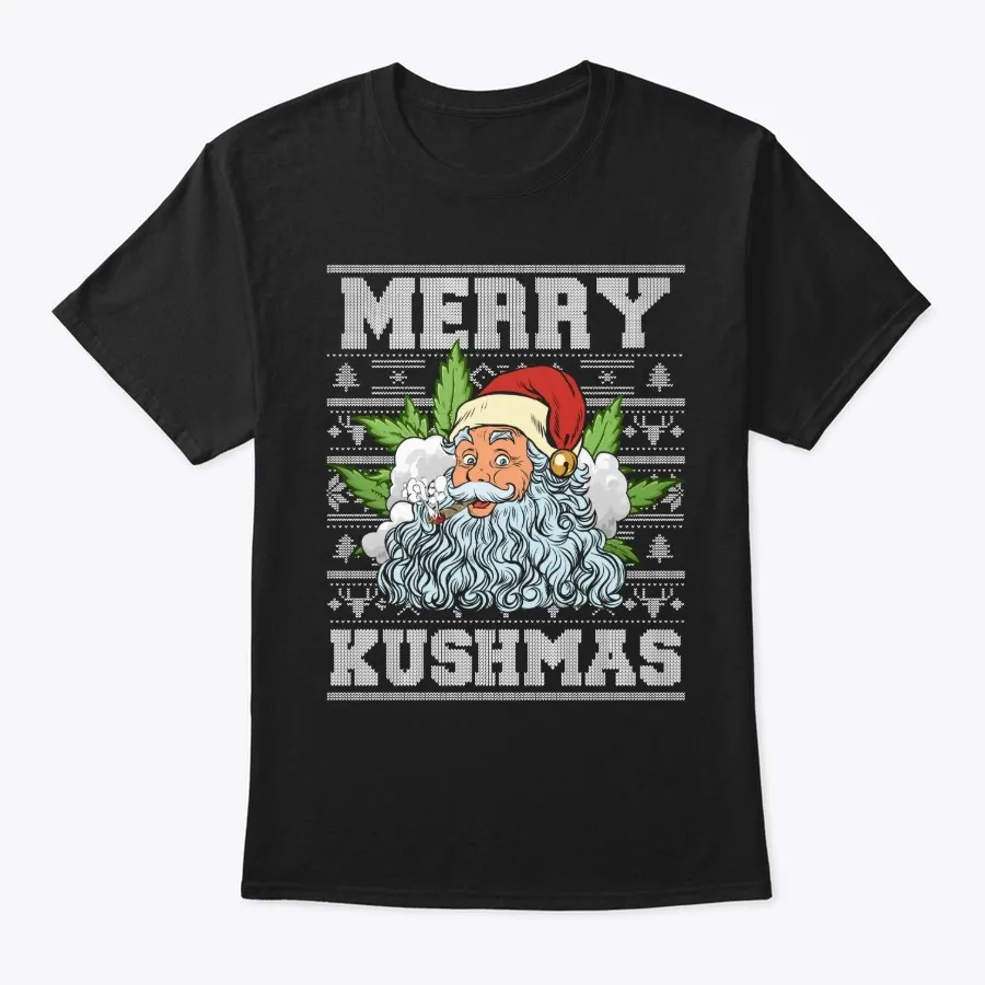 Merry Kushmas Funny Santa