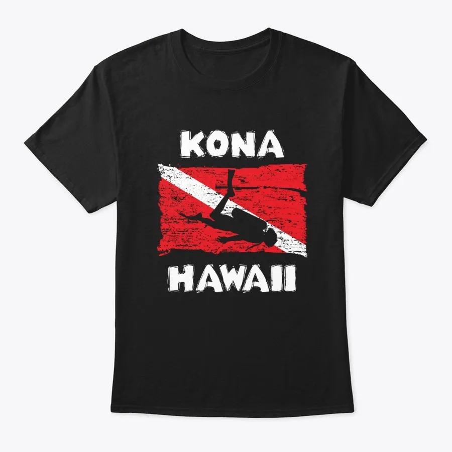 Kona Hawaii Scuba Diving Flag