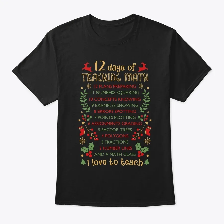 12 Days Of Teaching Math Teacher Xmas