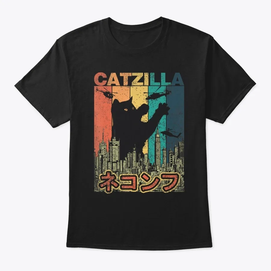 "Vintage Catzilla Japan - Kitty Cat Lover - Names t-shirt"