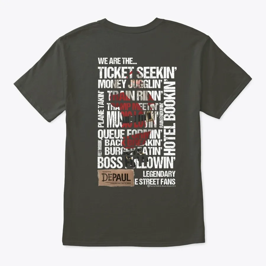 E Street Fans Large Logo Red Santa