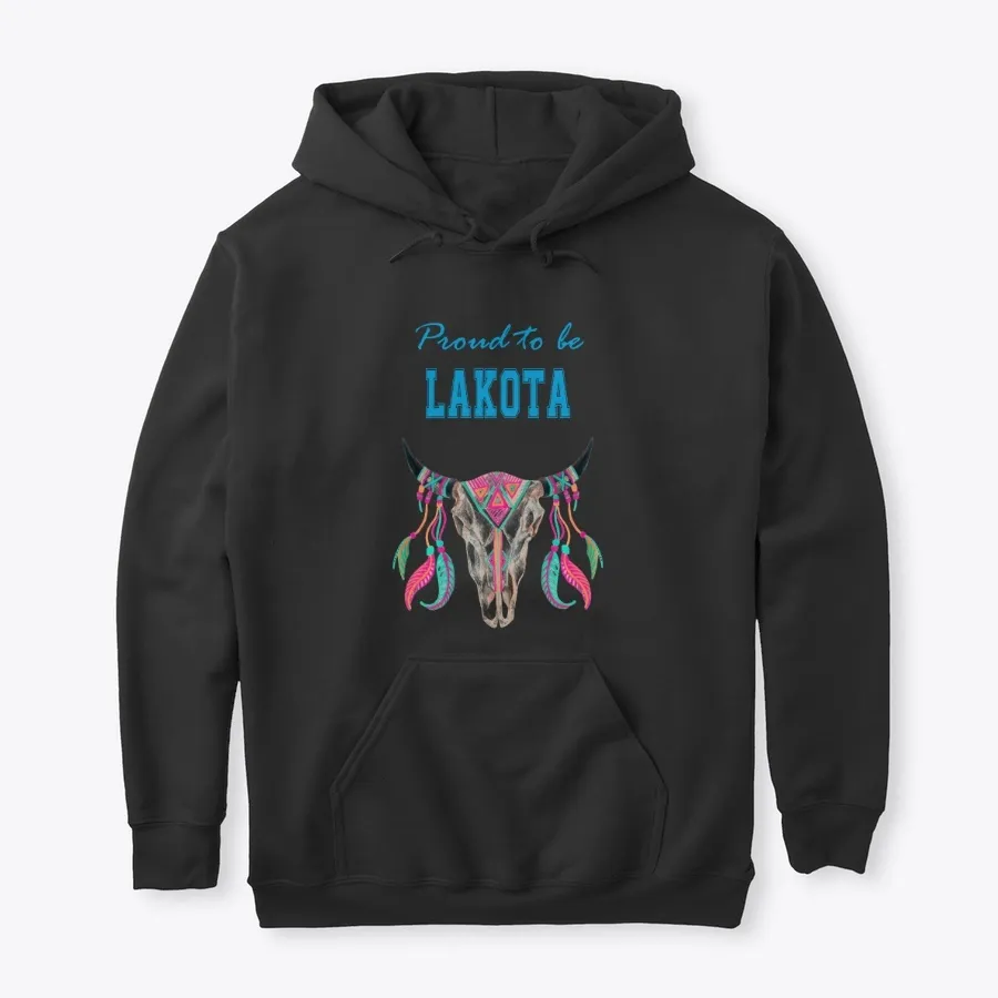 Proud To Be Lakota Buffalo Skull