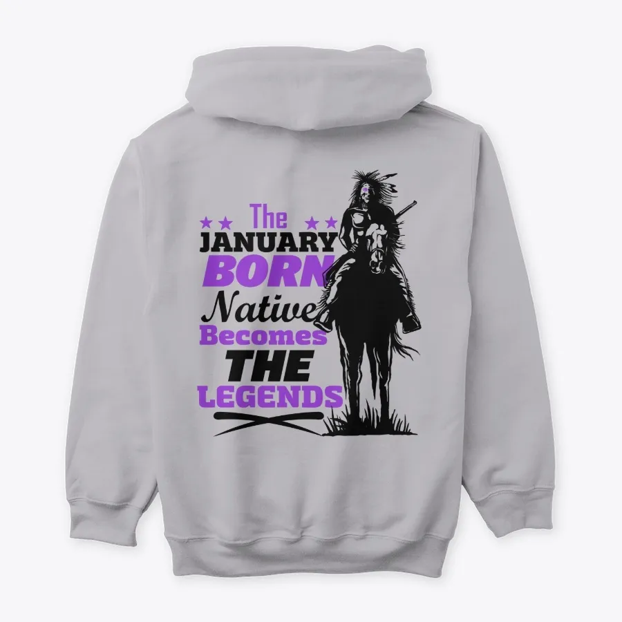 The Legends Native Born In January - Names t-shirt