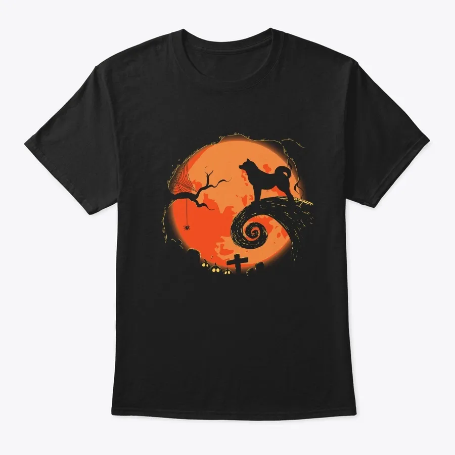 Funny Halloween Akita Dog Gift T-shirt