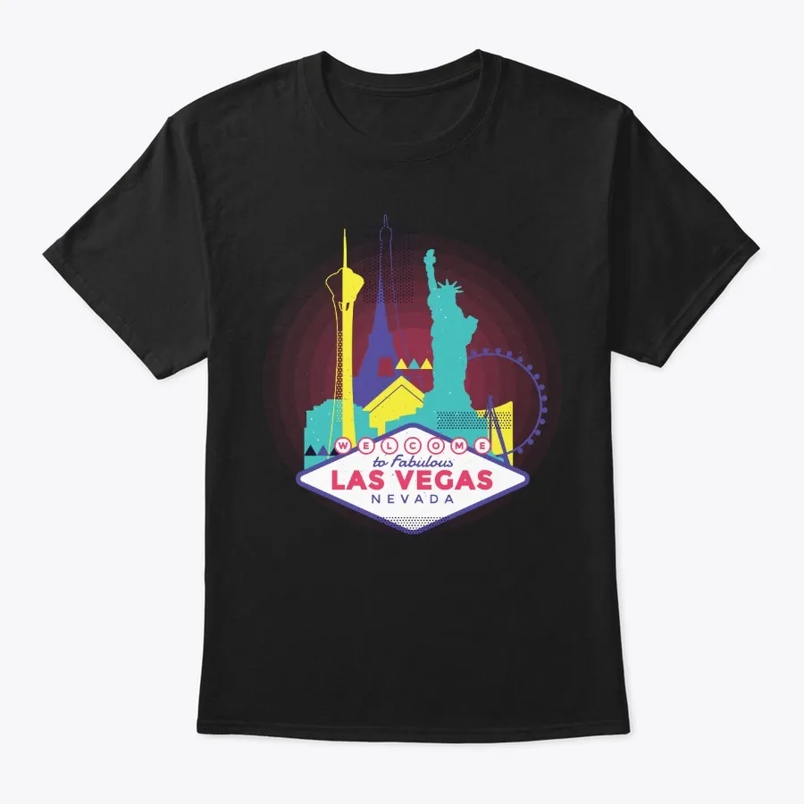 Las Vegas Skyline Souvenir Neon Style
