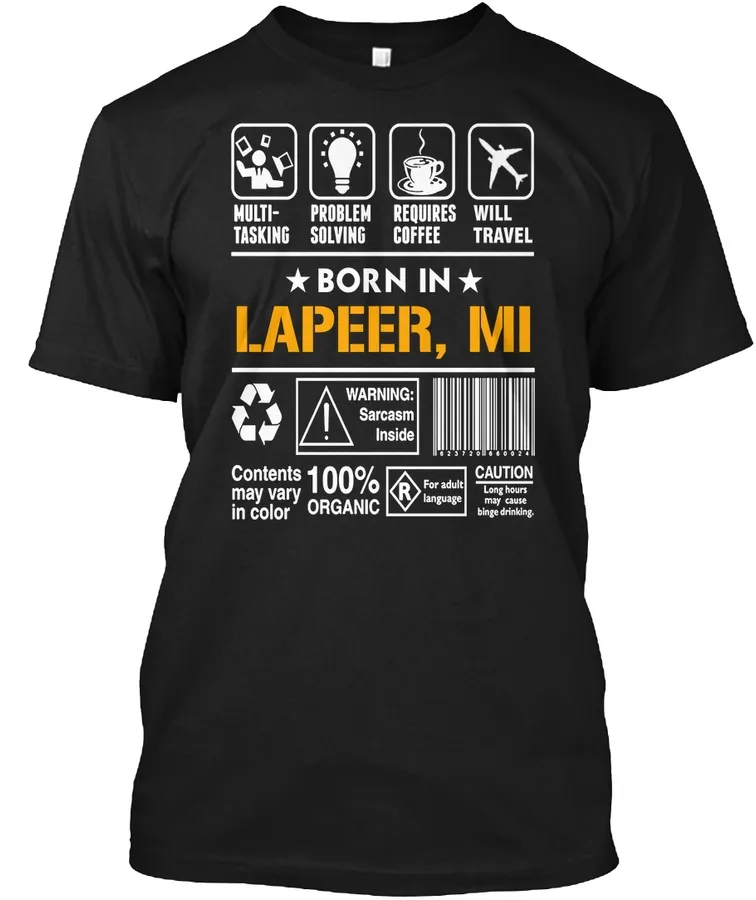 Born In Lapeer Mi - Customizable City