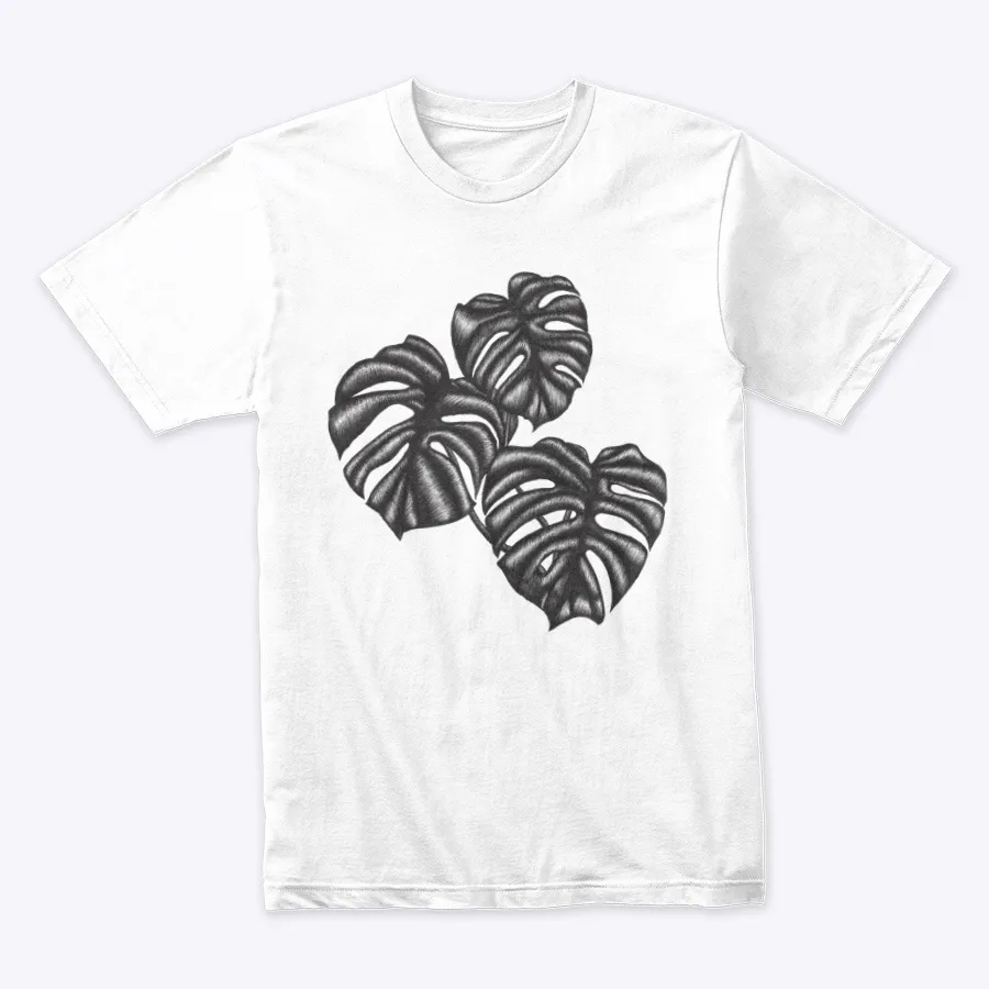 Monstera Deliciosa Leaf Sketch