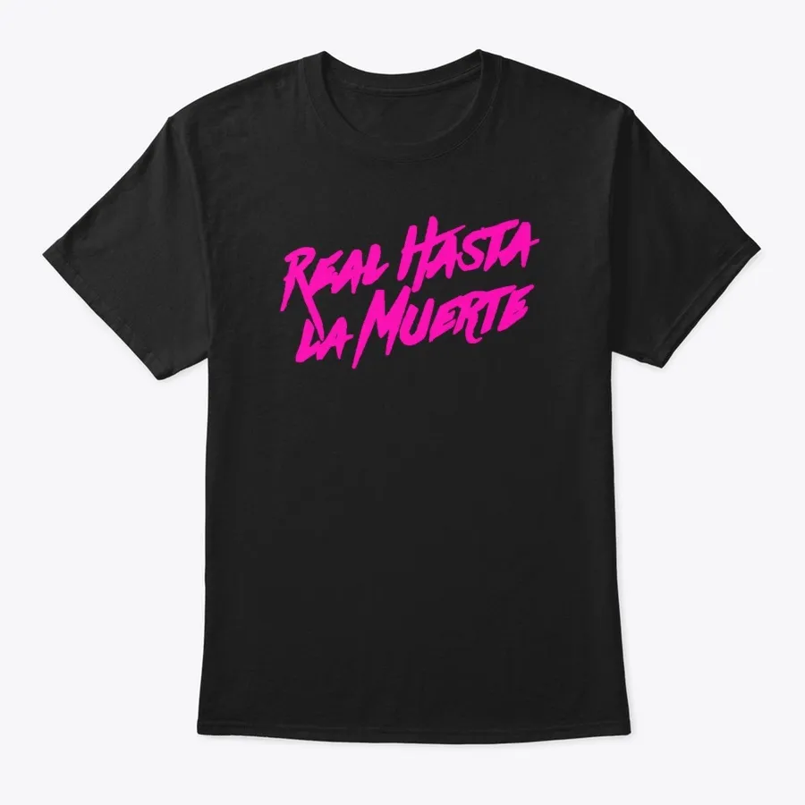 Real Till Death Pink Letter Neon