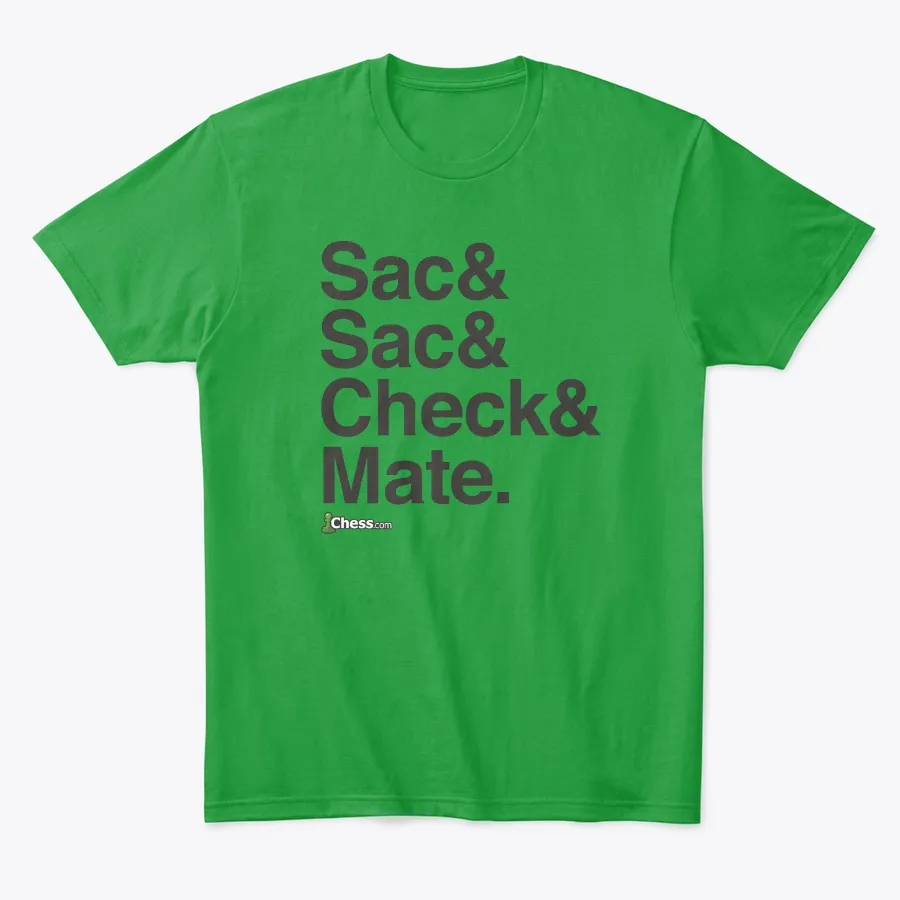 Chesscom Sac Sac Check Mate Tee