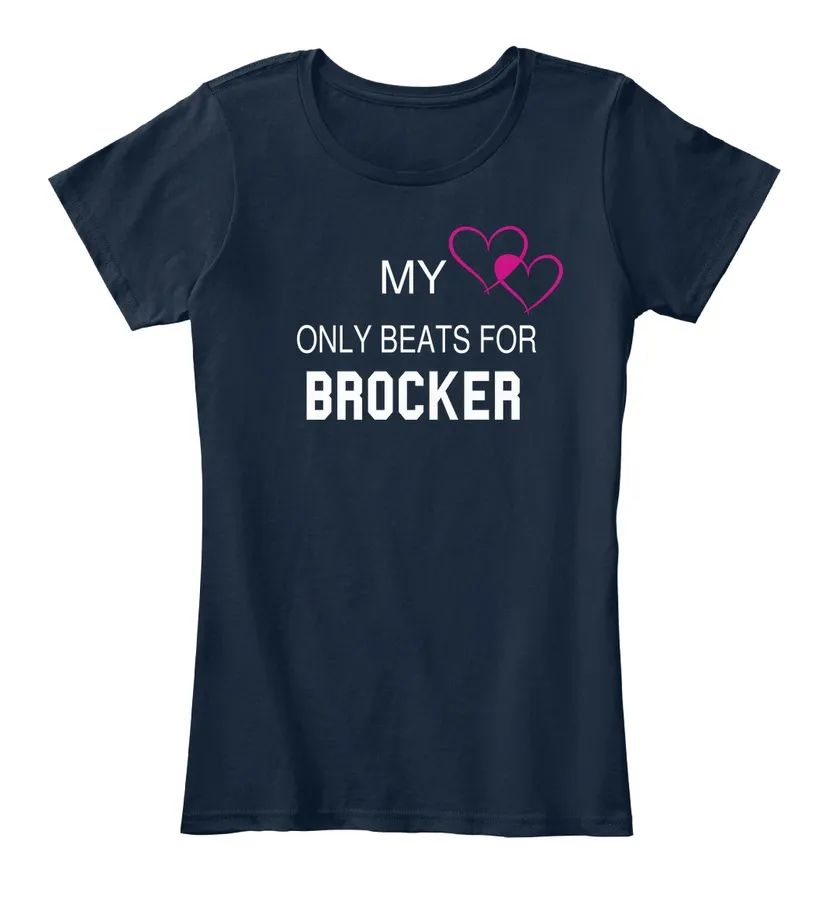 My Heart Only Beats For Brocker Tee - Names t-shirt