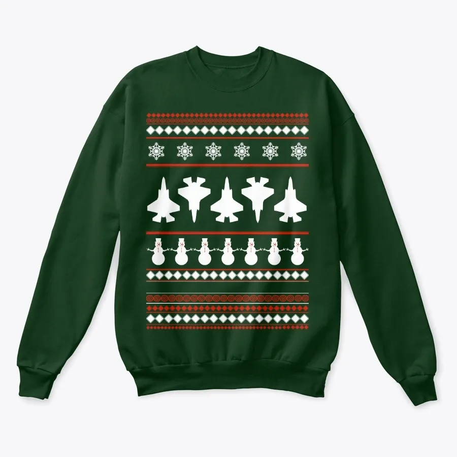F-35 Lightning Christmas Holiday Jumper