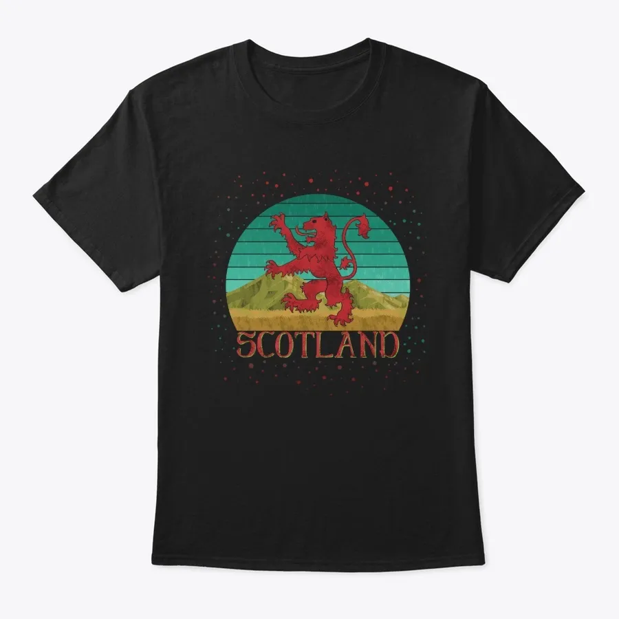 Scottish Rampant Lion Vintage Retro