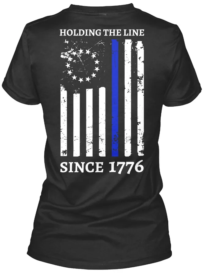 Thin Blue Line Womens Tshirts Since1776