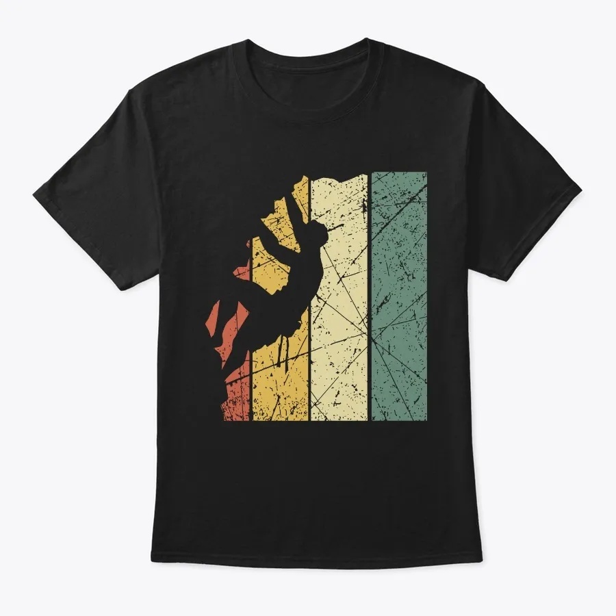 Bouldering Retro Rock Climbing T-shirt - Names t-shirt