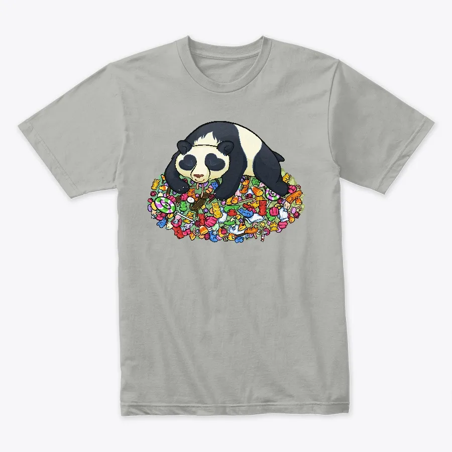 Panda Sleeping On Candy