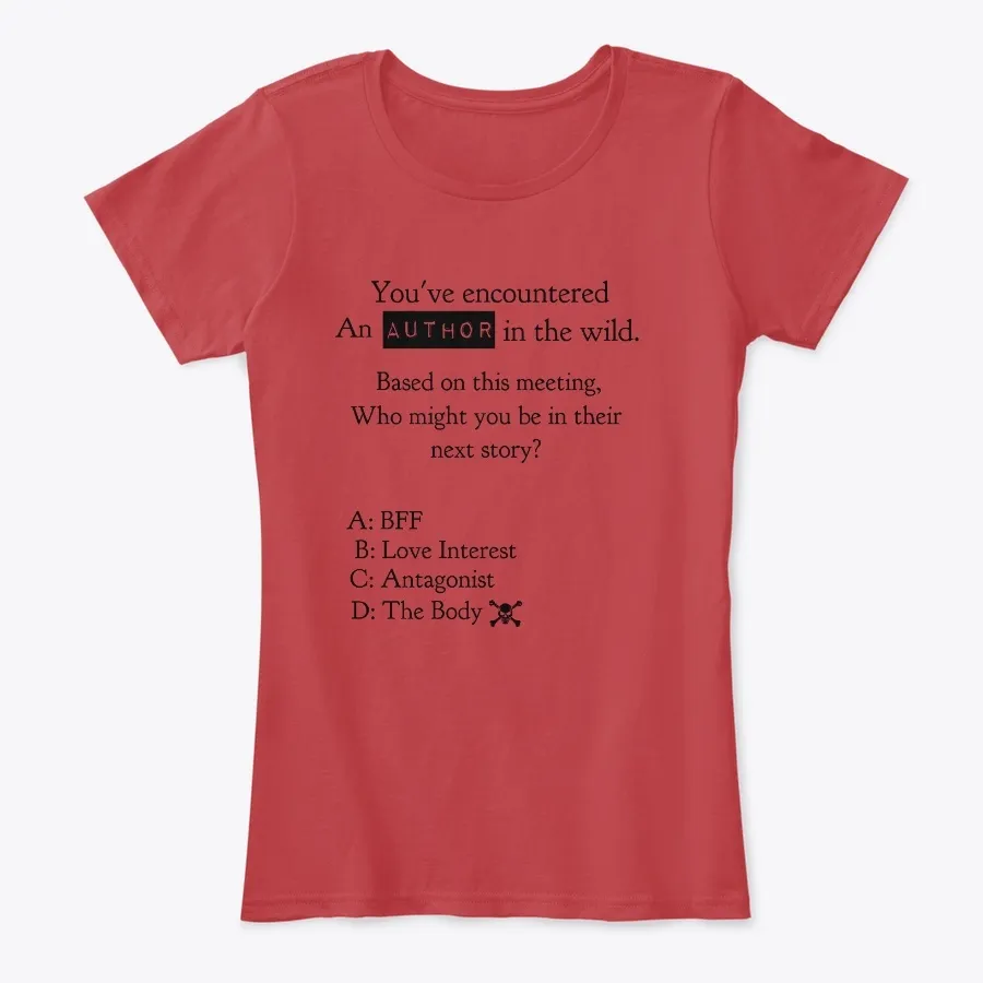 "Author In The Wild - Writing - Names t-shirt"