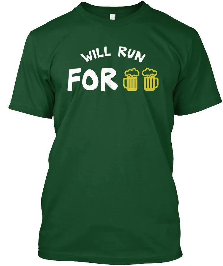 Will Run For Beer Funny Drinking
