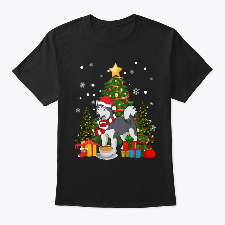 Alaskan Malamute Christmas Coffee