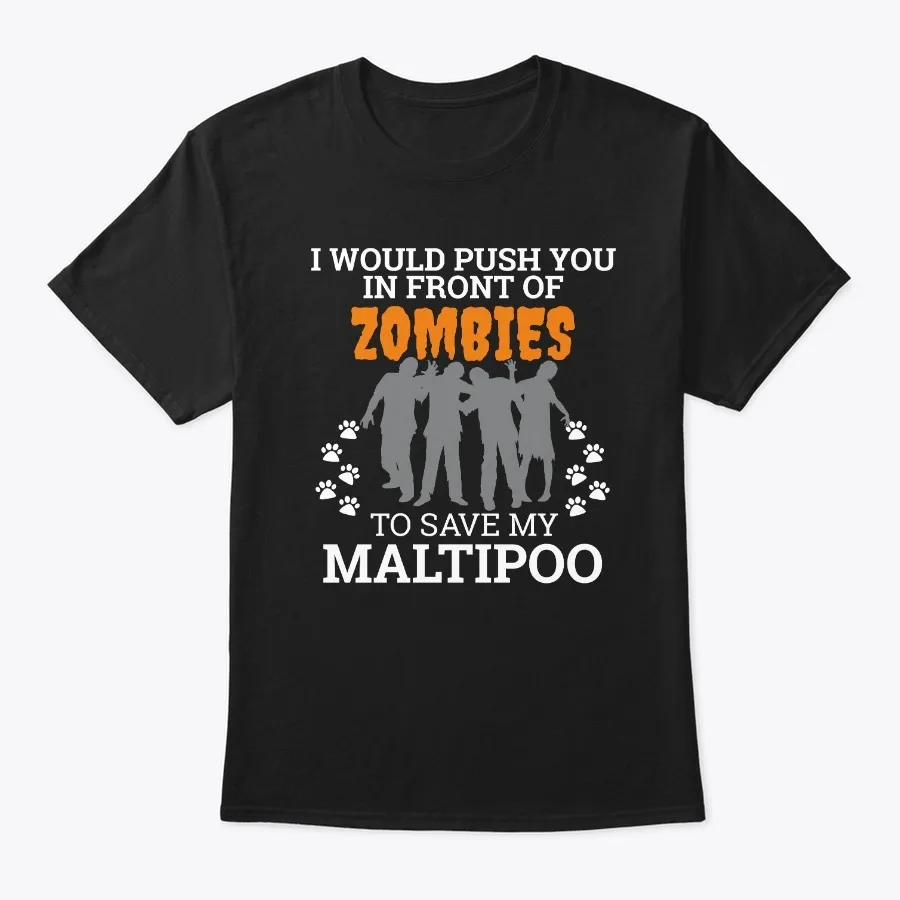 In Front Zombie To Save Maltipoo