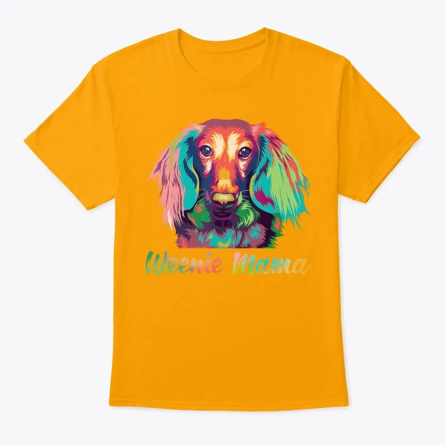 Dachshund Mama Wiener Dog Pink Flowers