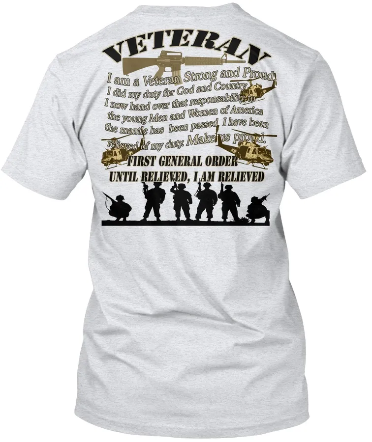 Veteran T Shirt I Am Relieved $2199 Up