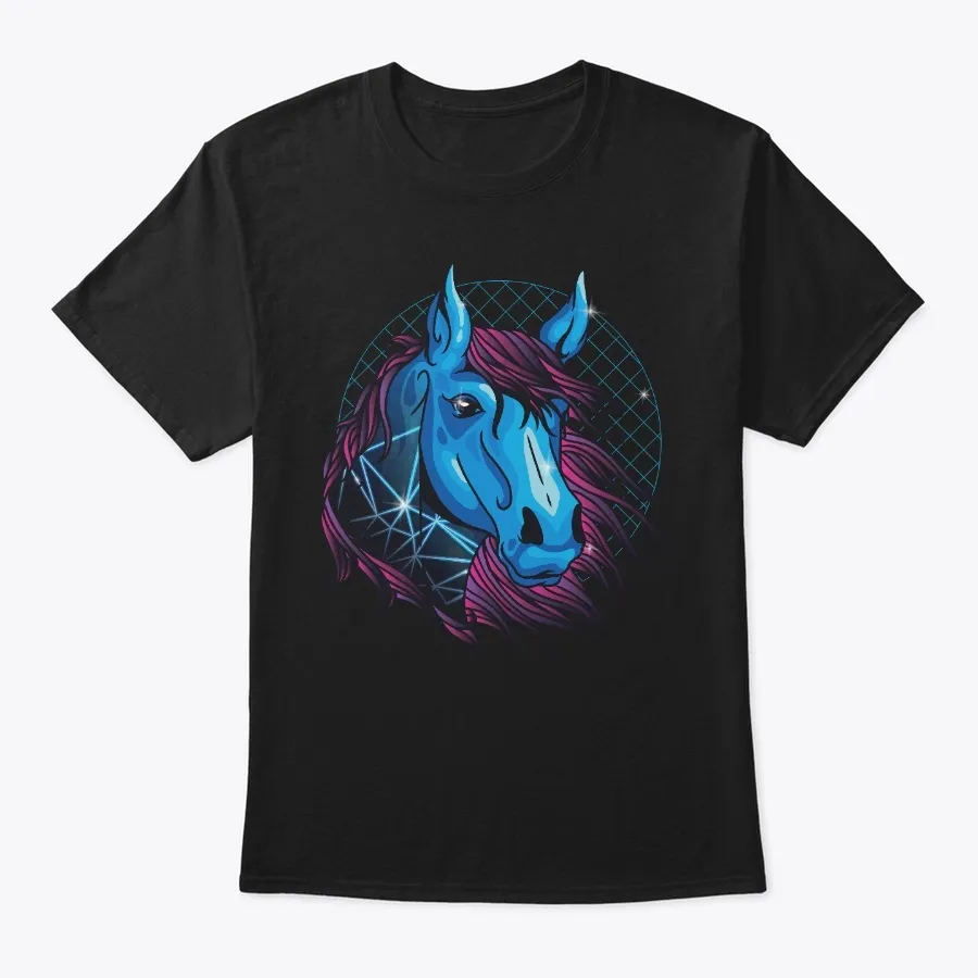 Neon Horse Gift For Equestrian