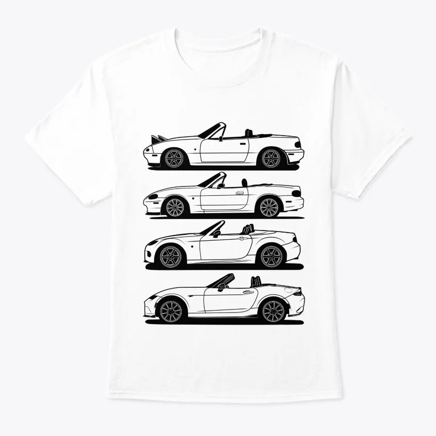 Mazda Mx5 Generations Best Shirt Design
