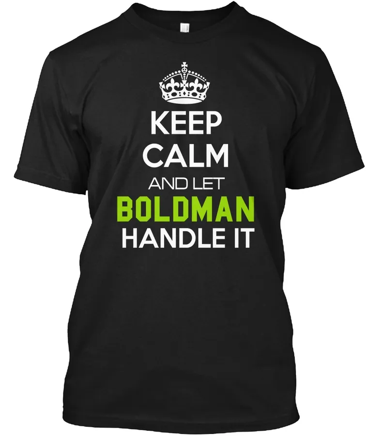 Boldman Calm Shirt - Names t-shirt