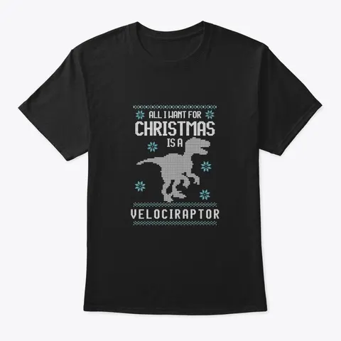 Funny Velociraptor Dinosaur Christmas U