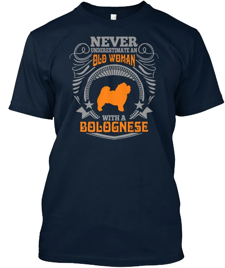 Old Woman With A Bolognese T Shirts - Names t-shirt