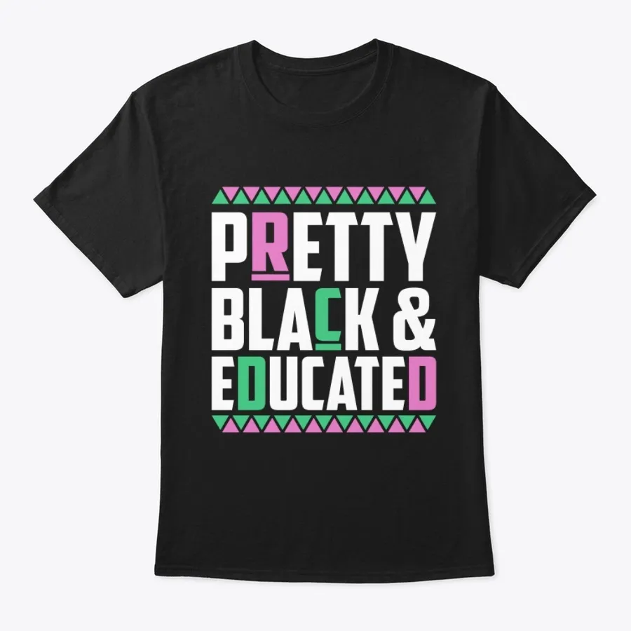 Aka Sorority Dashiki Pretty Black Shrit