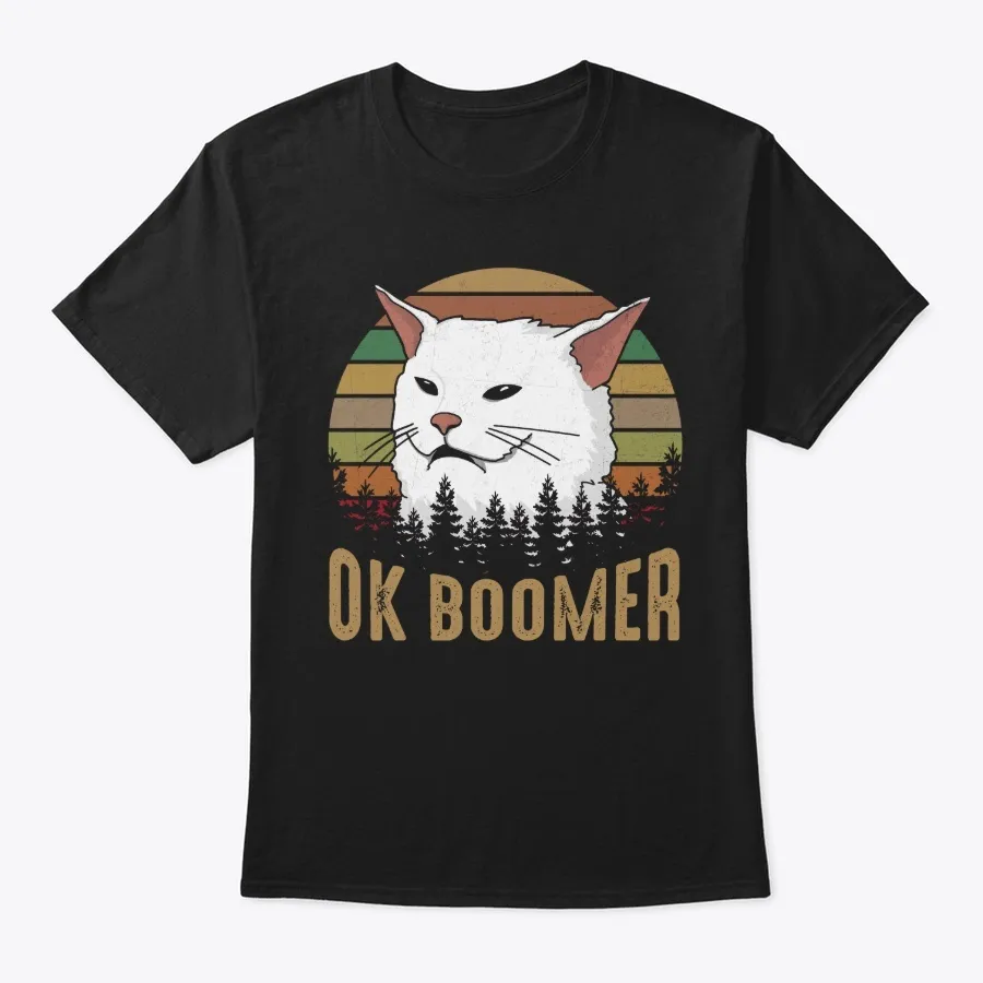 Funny Cat Ok Boomer T-shirt - Names t-shirt