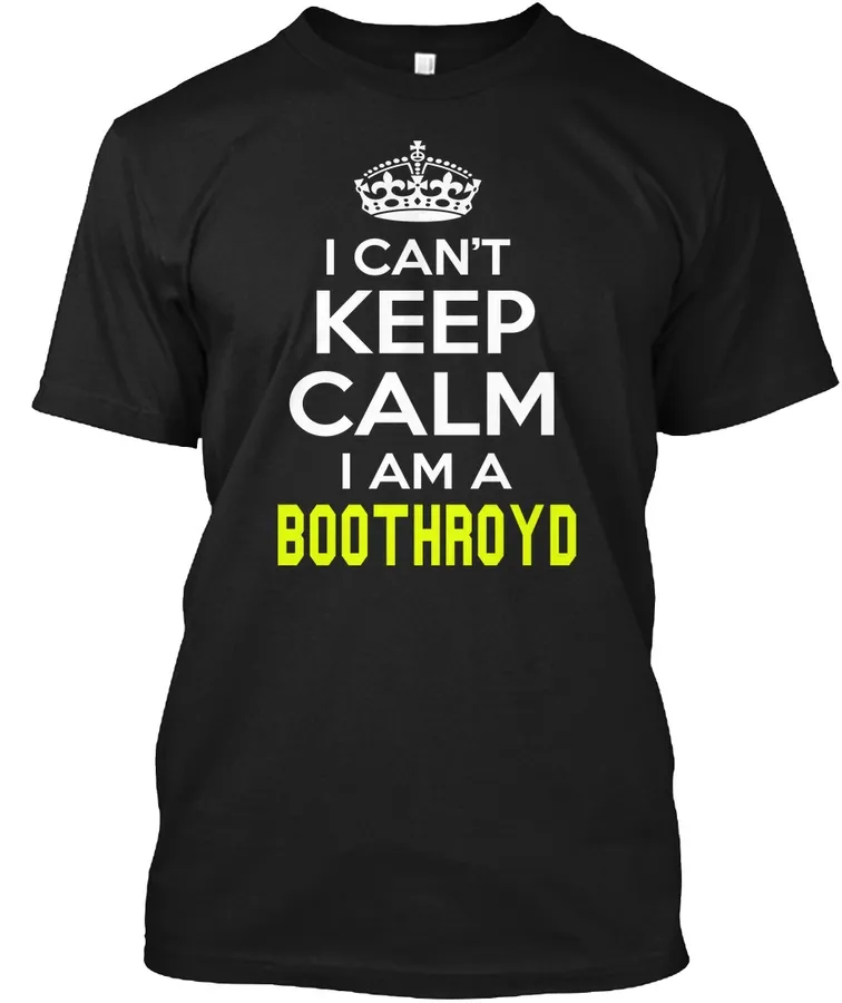 Boothroyd Calm Shirt - Names t-shirt