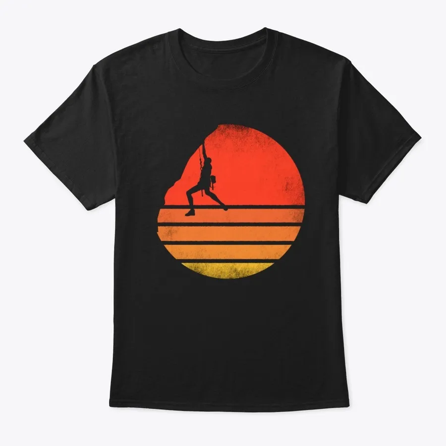 Vintage Rock Climbing Bouldering T-shirt - Names t-shirt